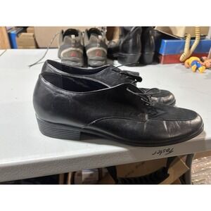 Munro American SYDNEY Soft Black Leather Oxfords Shoes Made in USA. Size 13